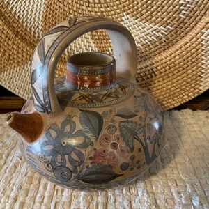 Ceramic vessel signed Jim-on made in Mexico